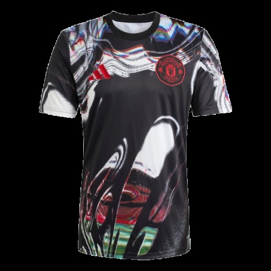 Mujer Manchester United 2025/26 Tercera Camiseta Pre Match - Negra Mujer Manchester United 2025/26 Tercera Camiseta Pre Match - Negra