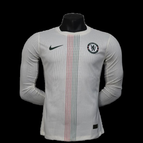 Hombre Chelsea 2025/26 Camiseta de Visitante Manga Larga