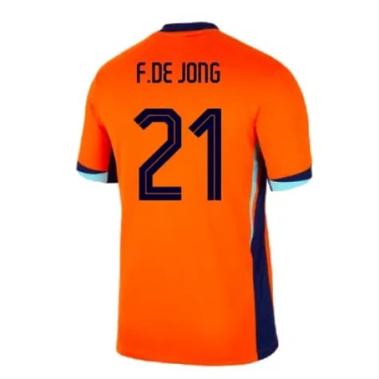 Camiseta de casa F.DE JONG Países Bajos 2024/25 para mujeres