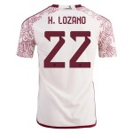 Hirving Lozano #22 México Camiseta de Visita Mundial 2022 Hirving Lozano #22 México Camiseta de Visita Mundial 2022