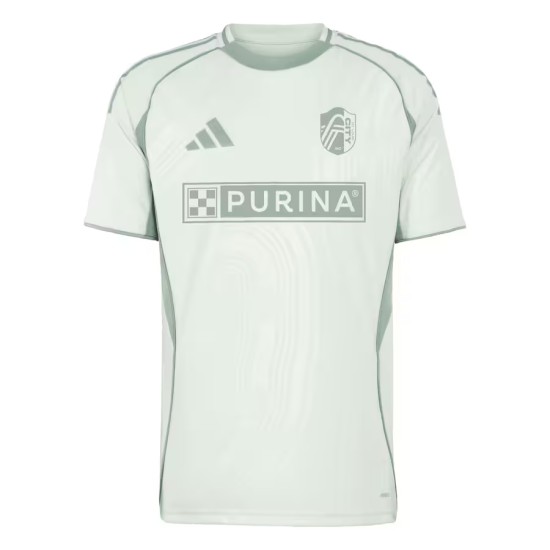 Camiseta de Pre-partido Tercera 2025 de St. Louis City SC para Mujer - Verde Camiseta de Pre-partido Tercera 2025 de St. Louis City SC para Mujer - Verde