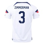 Walker Zimmerman #3 USMNT Camiseta de Local Mundial 2022 Walker Zimmerman #3 USMNT Camiseta de Local Mundial 2022
