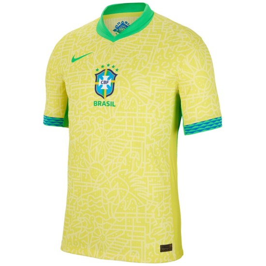 Brasil Camiseta Versión Jugador de Local Copa América 2024 Brasil Camiseta Versión Jugador de Local Copa América 2024
