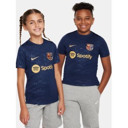 Camiseta de prematch de casa de niño FC Barcelona 2024/25