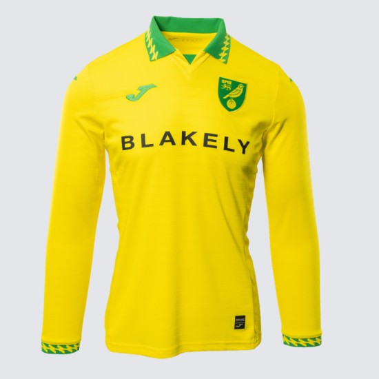 Camiseta Local de Manga Larga Niño Norwich City 2025/26