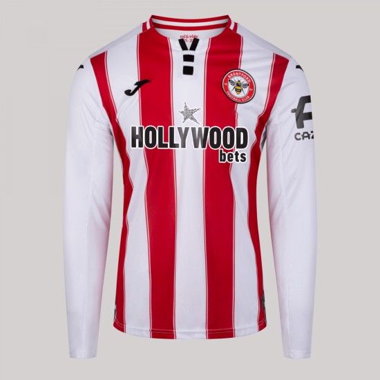 Camiseta Local Manga Larga Mujer Brentford 2025/26 Camiseta Local Manga Larga Mujer Brentford 2025/26
