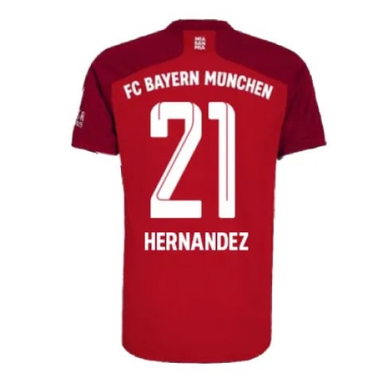 Camiseta de casa L.HERNANDEZ Bayern Munich 2021/22 para niños Camiseta de casa L.HERNANDEZ Bayern Munich 2021/22 para niños