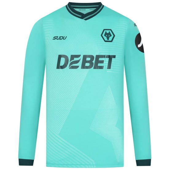 Mujer Camiseta de Manga Larga de Visitante Wolverhampton Wanderers 2025/26 Mujer Camiseta de Manga Larga de Visitante Wolverhampton Wanderers 2025/26