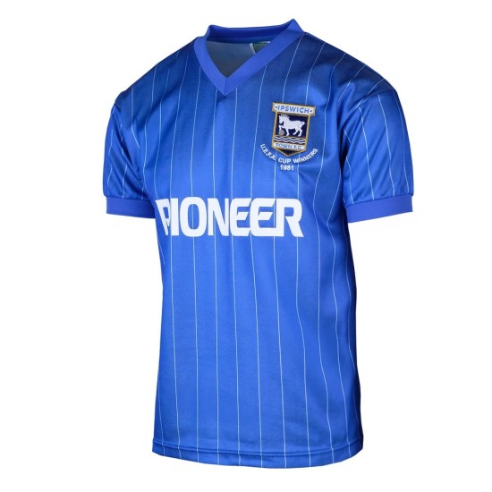 Camiseta retro de local del Ipswich Town para niños 1981/82