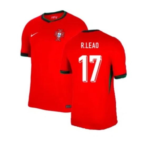 Camiseta de casa R.LEAO Portugal 2024/25 para niños