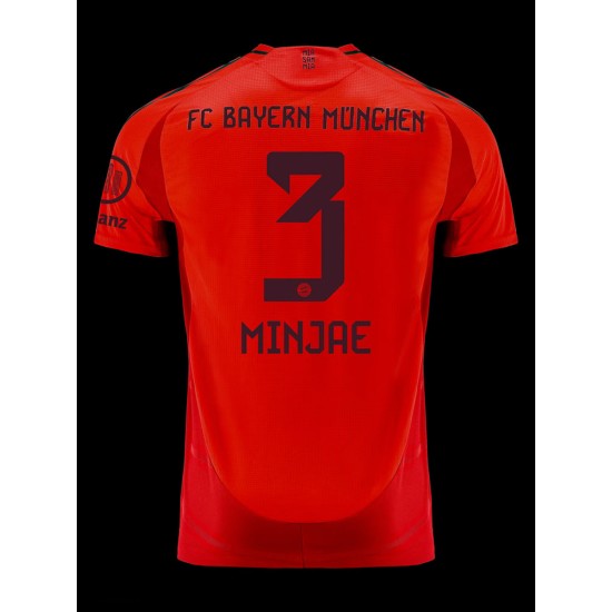 Camiseta de casa MINJAE Bayern Munich 2024/25 para mujeres Camiseta de casa MINJAE Bayern Munich 2024/25 para mujeres