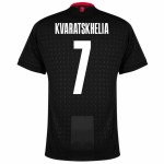 Khvicha Kvaratskhelia #7 Georgia Camiseta de Visita EURO 2024 Khvicha Kvaratskhelia #7 Georgia Camiseta de Visita EURO 2024