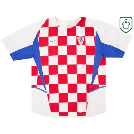 Camiseta retro local Croacia 2002/04 para hombre