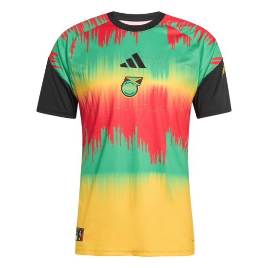 Camiseta de calentamiento local Mundial 2026 de Jamaica para hombre Camiseta de calentamiento local Mundial 2026 de Jamaica para hombre