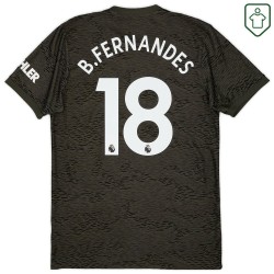 Camiseta retro visitante hombre Manchester United 2020/21 B. Fernandes #18