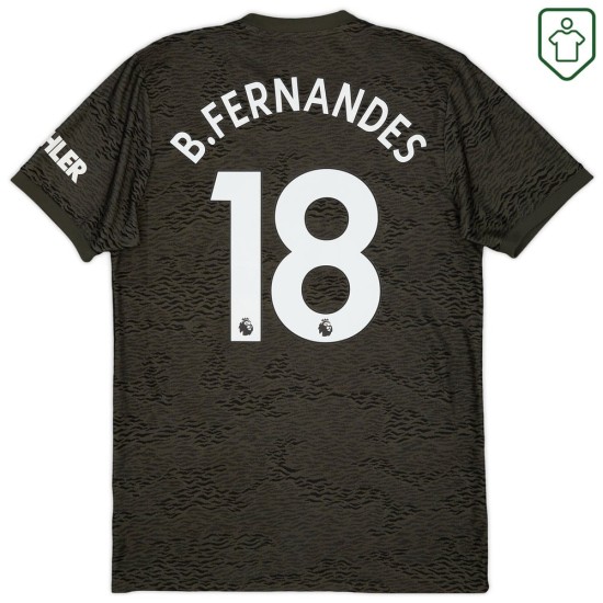 Camiseta retro visitante hombre Manchester United 2020/21 B. Fernandes #18 Camiseta retro visitante hombre Manchester United 2020/21 B. Fernandes #18