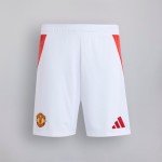 Pantalones cortos de casa de niño Manchester United 2024/25 - Blancos Pantalones cortos de casa de niño Manchester United 2024/25 - Blancos