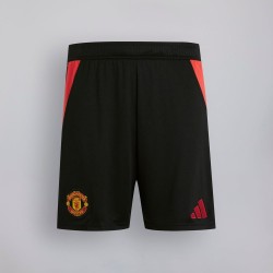 Pantalones cortos de casa de niño Manchester United 2024/25 - Negros