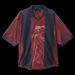 Camiseta Hombre FC Barcelona X TRAVIS SCOTT Retro 2000/01 Home Esqueleto