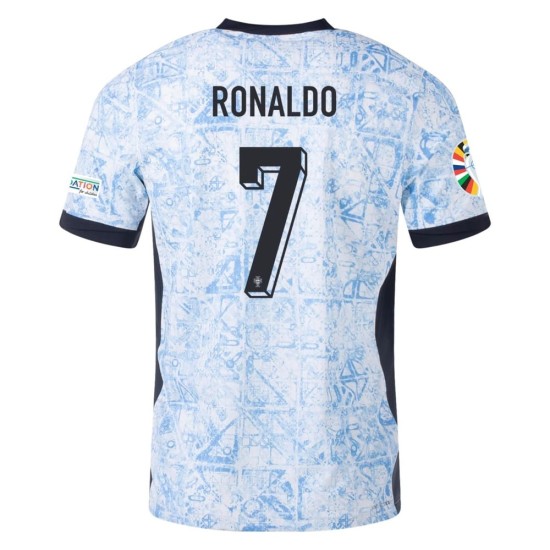 Cristiano Ronaldo #7 Portugal Camiseta Versión Jugador de Visita EURO 2024
