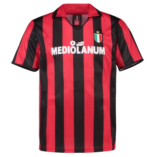 Camiseta retro Milan 1988 local para hombre Camiseta retro Milan 1988 local para hombre