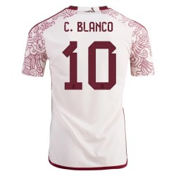 Cuauhtemoc Blanco #10 México Camiseta de Visita Mundial 2022