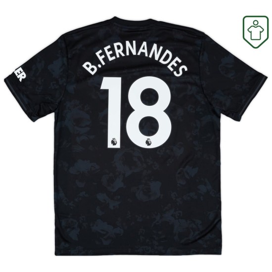 Camiseta retro tercera hombre Manchester United 2019/20 B. Fernandes #18 Camiseta retro tercera hombre Manchester United 2019/20 B. Fernandes #18