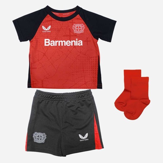 Kit infantil Bayer 04 Leverkusen 2024/25 hogar Kit infantil Bayer 04 Leverkusen 2024/25 hogar