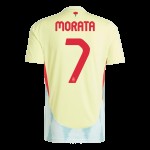 Álvaro Morata #7 España Camiseta de Visita EURO 2024