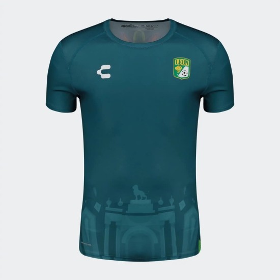 Camiseta Hombre Tercera Prematch Verde Club León 2024/25