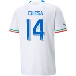 Federico Chiesa #14 Italia Camiseta de Visita Mundial 2022 Federico Chiesa #14 Italia Camiseta de Visita Mundial 2022