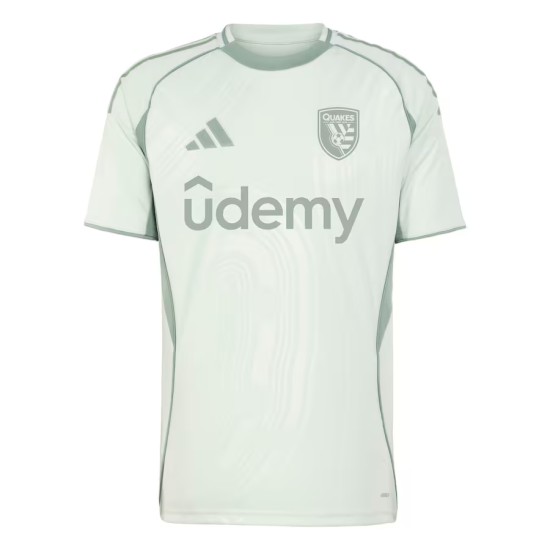 Camiseta Hombre San Jose Earthquakes 2025 Tercera Pre Partido Verde