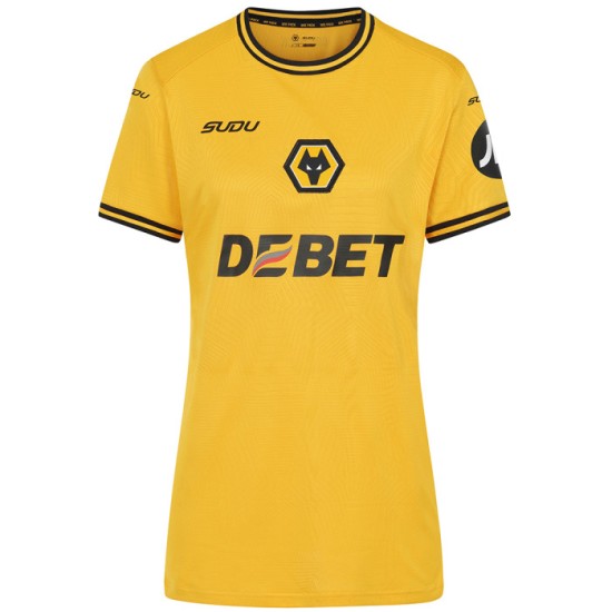 Camiseta de casa de mujer Wolverhampton Wanderers 2024/25 Camiseta de casa de mujer Wolverhampton Wanderers 2024/25