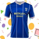 Camiseta Retro Local 1987 de Cardiff City para Niño