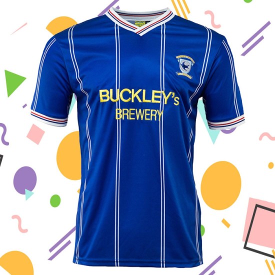 Camiseta Retro Local 1987 de Cardiff City para Niño