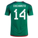 Javier Hernández Chicharito #14 México Camiseta de Local Mundial 2022 Javier Hernández Chicharito #14 México Camiseta de Local Mundial 2022