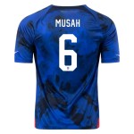 Yunus Musah #6 USMNT Camiseta de Visita Mundial 2022 Yunus Musah #6 USMNT Camiseta de Visita Mundial 2022
