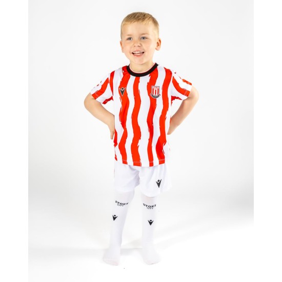 Kit local 2025/26 del Stoke City para niño