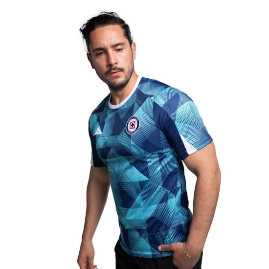 Camiseta Niño Cruz Azul Tercera Calentamiento 2025/26 – Turquesa/Marino