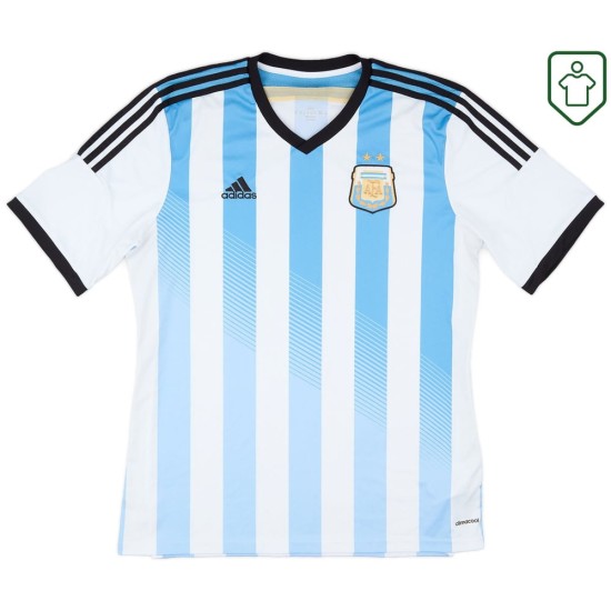 Camiseta retro local Argentina 2013/15 azul para hombre