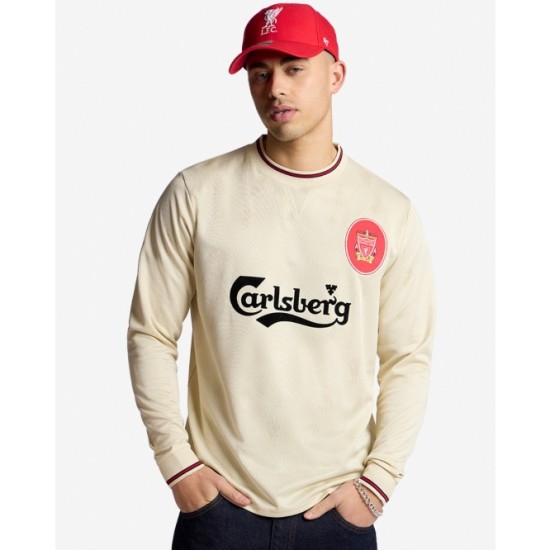 Camiseta Retro de Visitante de Manga Larga 1996/97 Liverpool Infantil