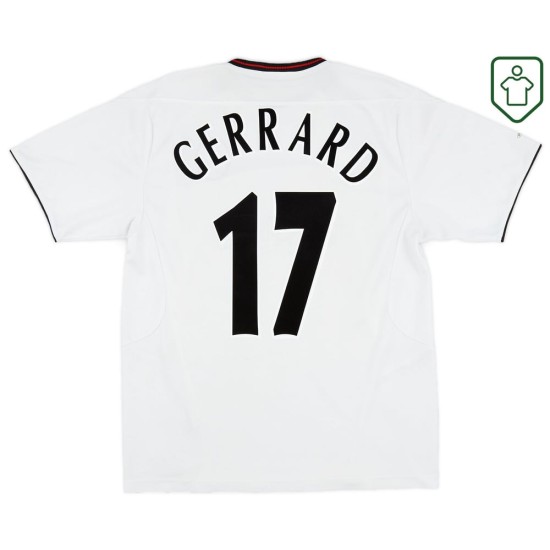Camiseta retro visitante hombre Liverpool 2003/04 Gerrard #17