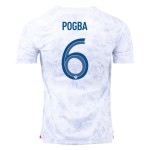 Paul Pogba #6 Francia Camiseta de Visita Mundial 2022 Paul Pogba #6 Francia Camiseta de Visita Mundial 2022