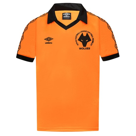 Camiseta Retro Infantil Wolverhampton Wanderers 1980 Final Copa de la Liga Camiseta Retro Infantil Wolverhampton Wanderers 1980 Final Copa de la Liga