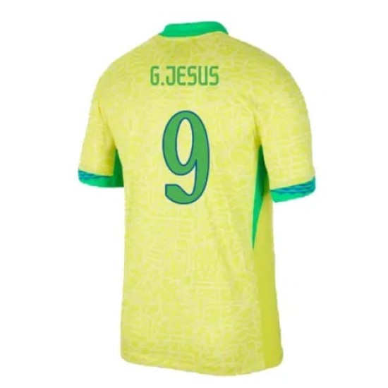 Camiseta de casa G.JESUS Brasil 2024 para mujeres Camiseta de casa G.JESUS Brasil 2024 para mujeres