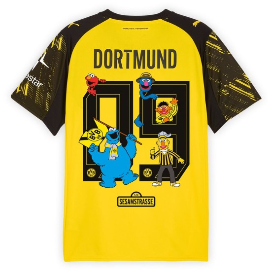 Camiseta Sesame Street 2025/26 de Local BVB Borussia Dortmund para Hombre #9 Camiseta Sesame Street 2025/26 de Local BVB Borussia Dortmund para Hombre #9