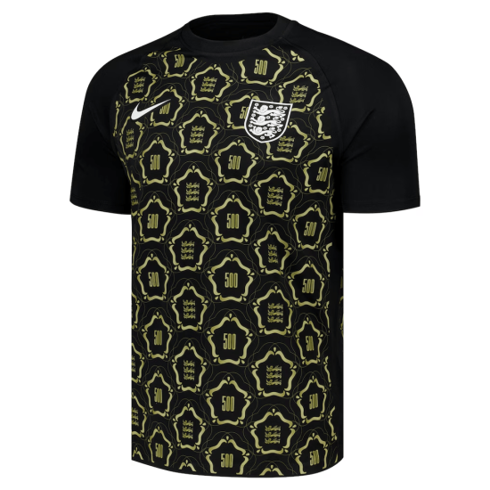 Camiseta Pre-Partido 500 Aniversario England Lionesses Niño – Negro