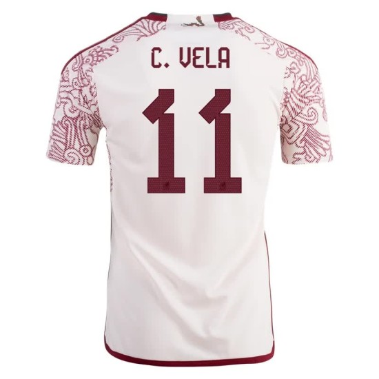 Carlos Vela #11 México Camiseta de Visita Mundial 2022 Carlos Vela #11 México Camiseta de Visita Mundial 2022