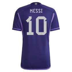 Lionel Messi #10 Argentina Camiseta de Visita Mundial 2022