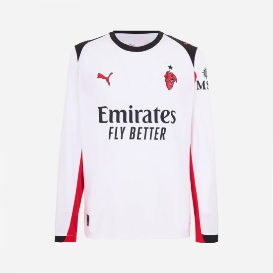 Camiseta de Visitante de Manga Larga Milan Mujer 2025/26
